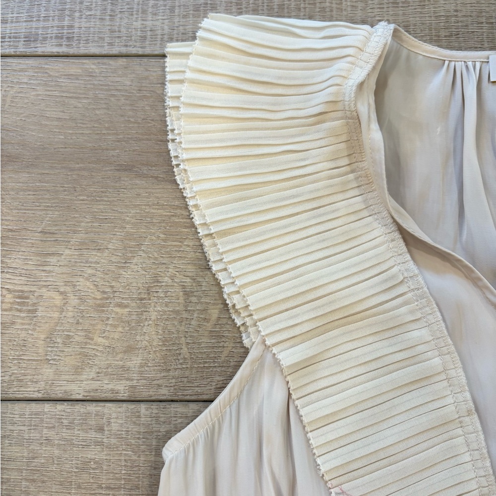 Ramy Brook Elegant Cream Ruffled Women's Top - Picture 3 of 8